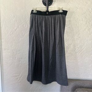Peruvian Connection Gray Maxi Skirt